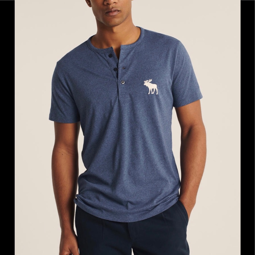 🏀Abercrombie & Fitch Soft A&F Henley Sz. S